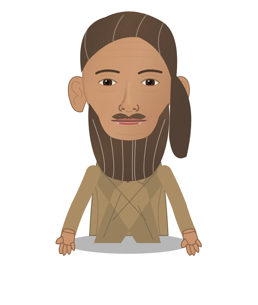 Illustrated Abu Rayhan al-Biruni cast design