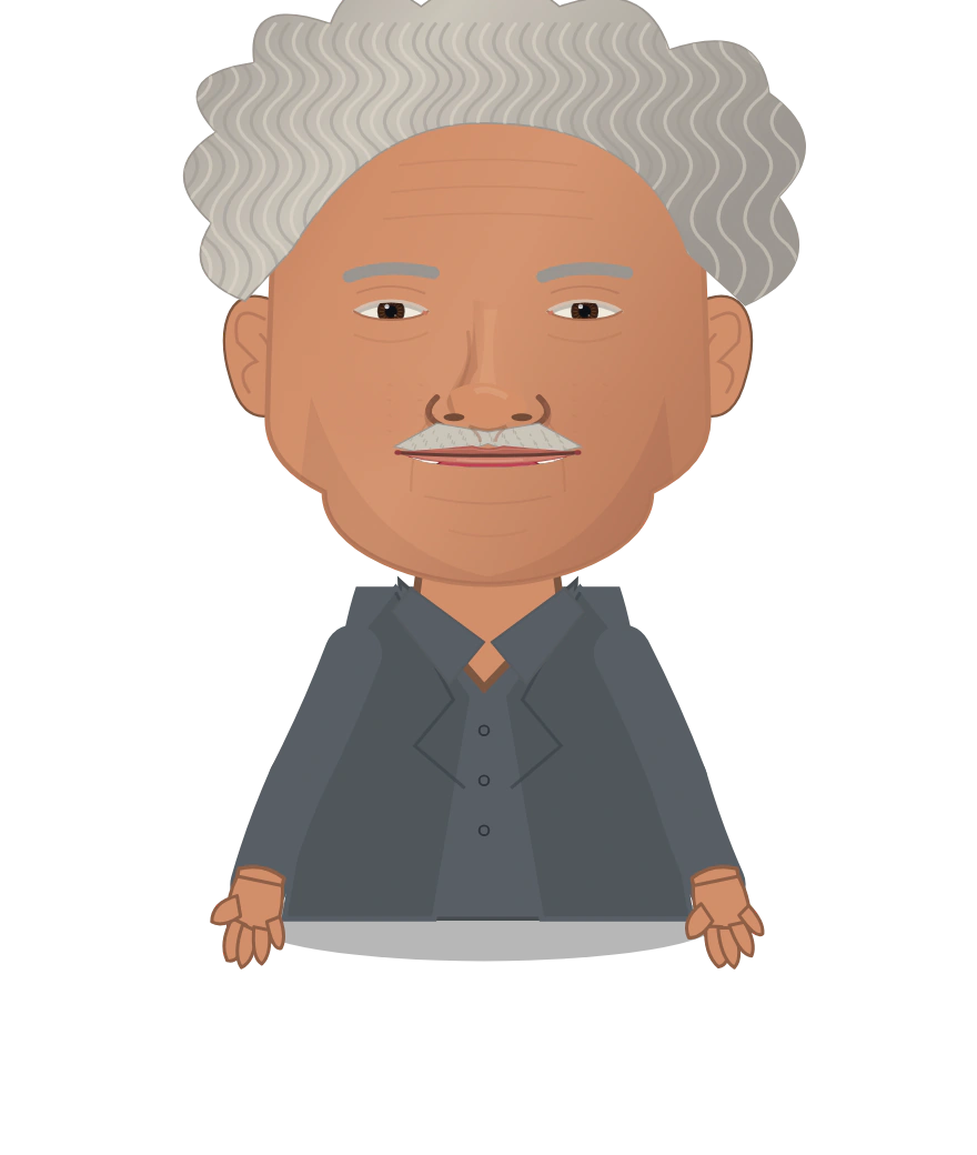 Illustrated Albert Einstein cast design