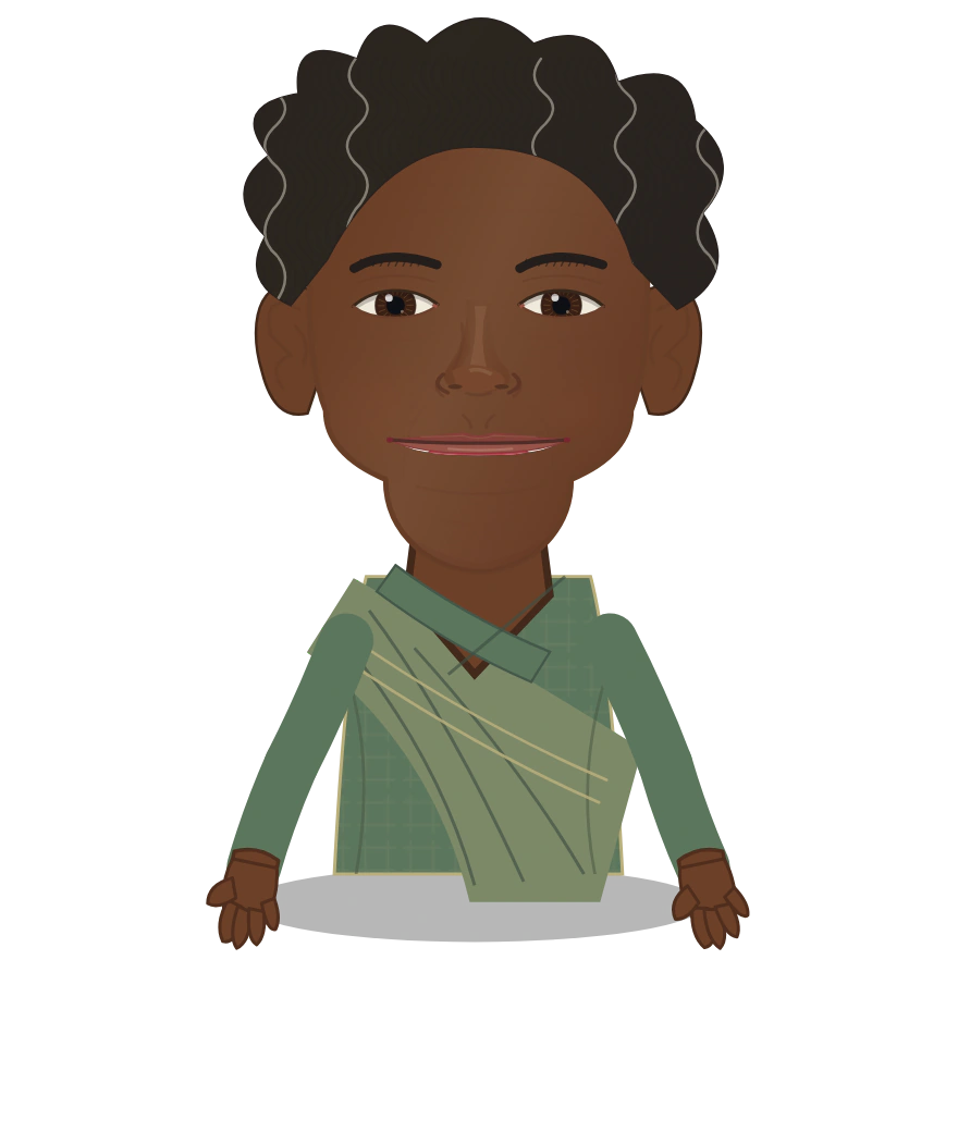 Illustrated Anansi cast design
