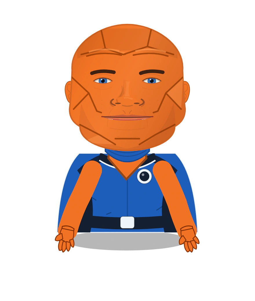 Illustrated Ben Grimm cast design
