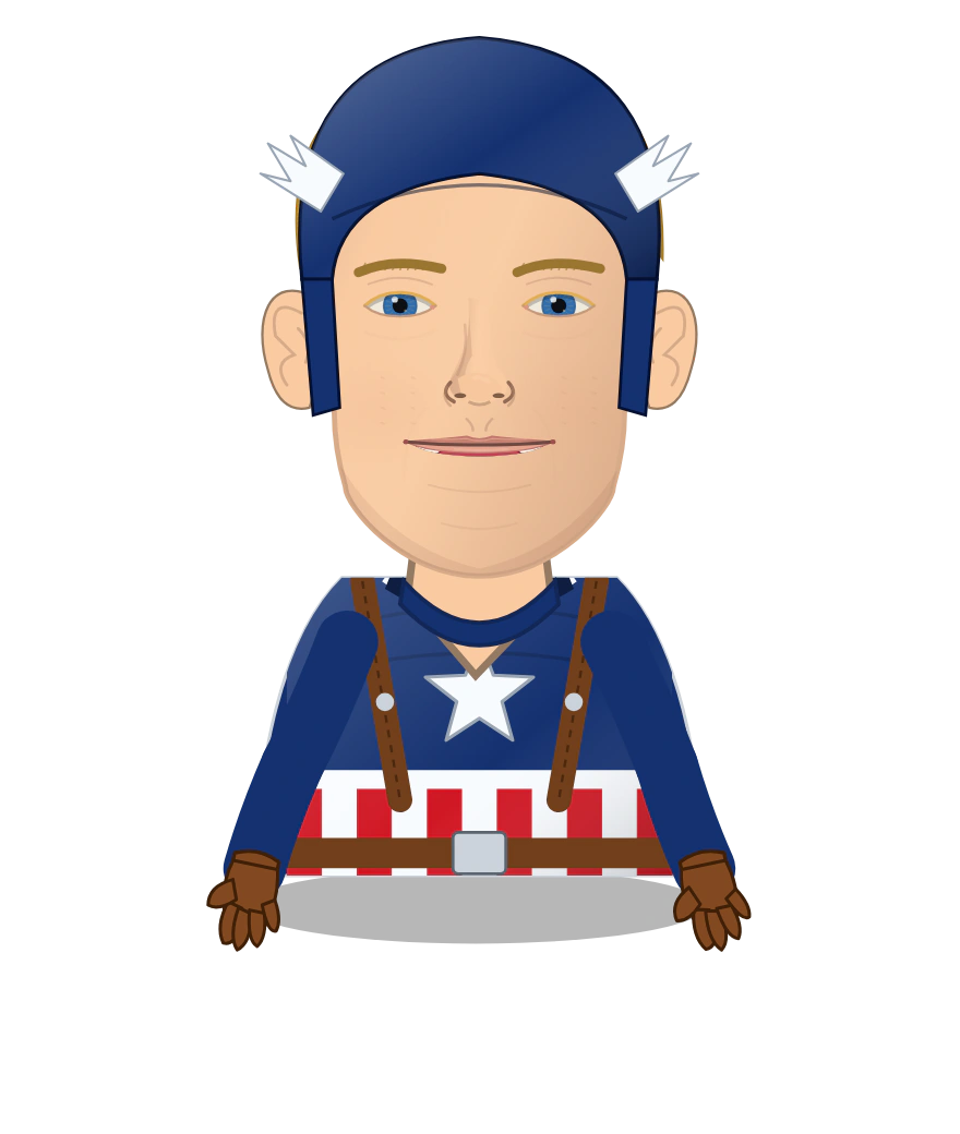 Illustrated Captain America cast design