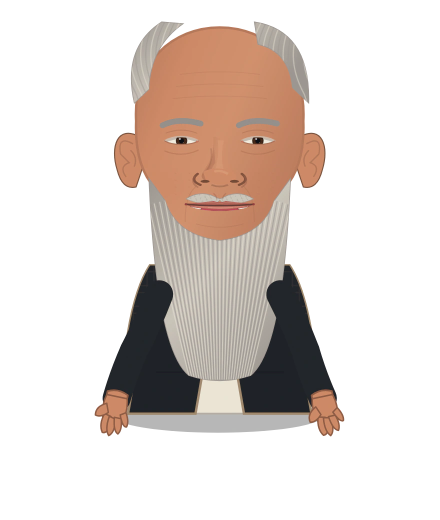 Illustrated Charles Darwin cast design