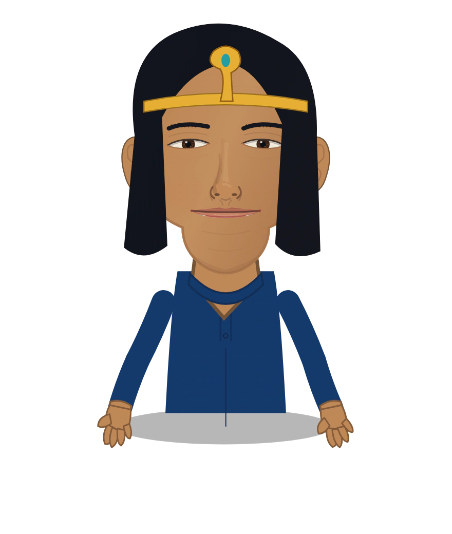 Illustrated Cleopatra VII cast design