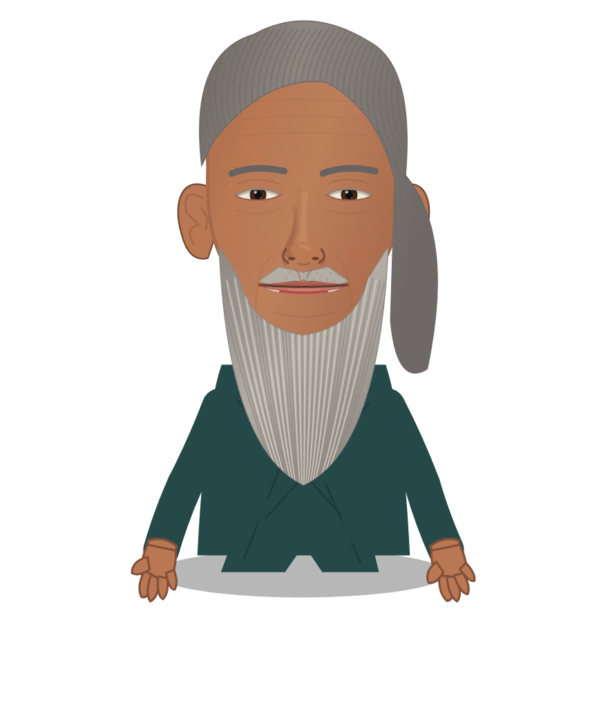 Illustrated Confucius cast design