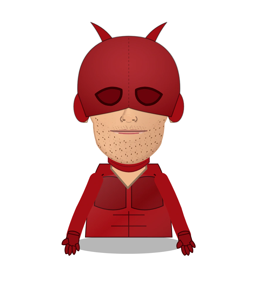 Illustrated Daredevil cast design