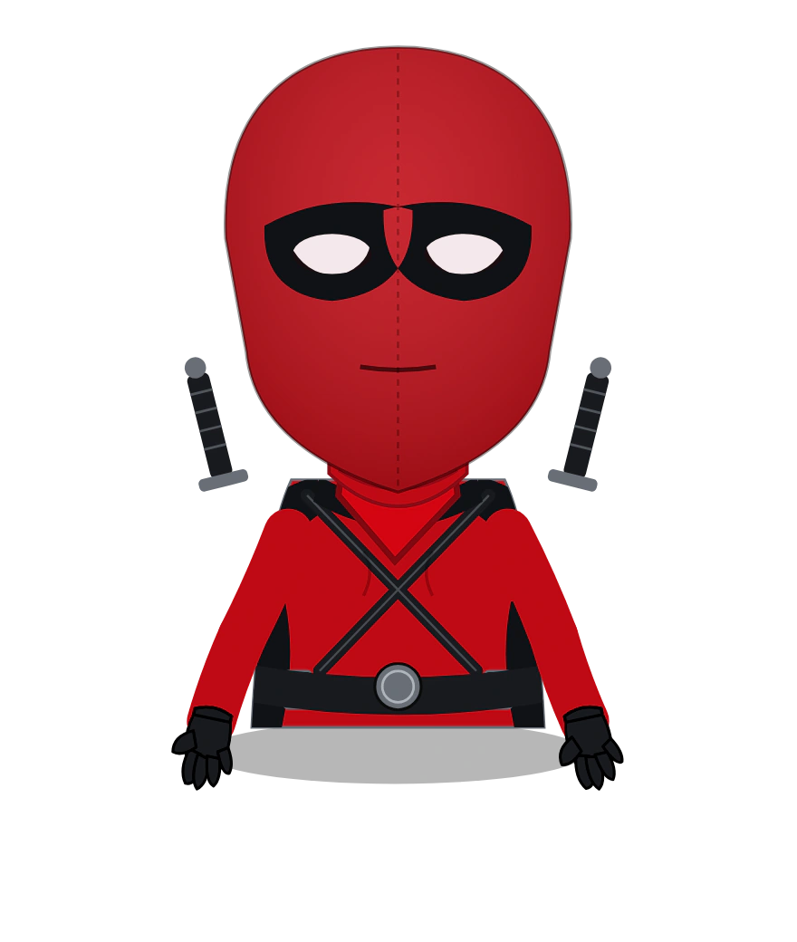 Illustrated Deadpool cast design