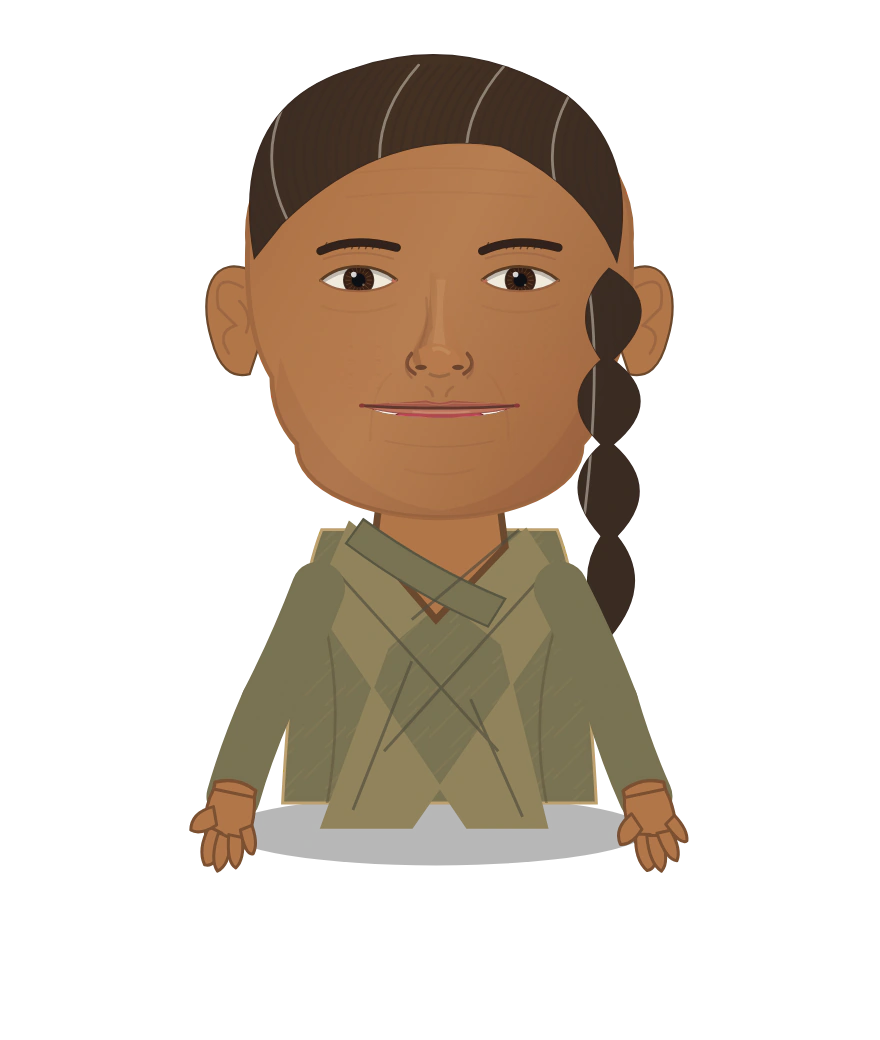Illustrated Devika of the Pepper Weights cast design