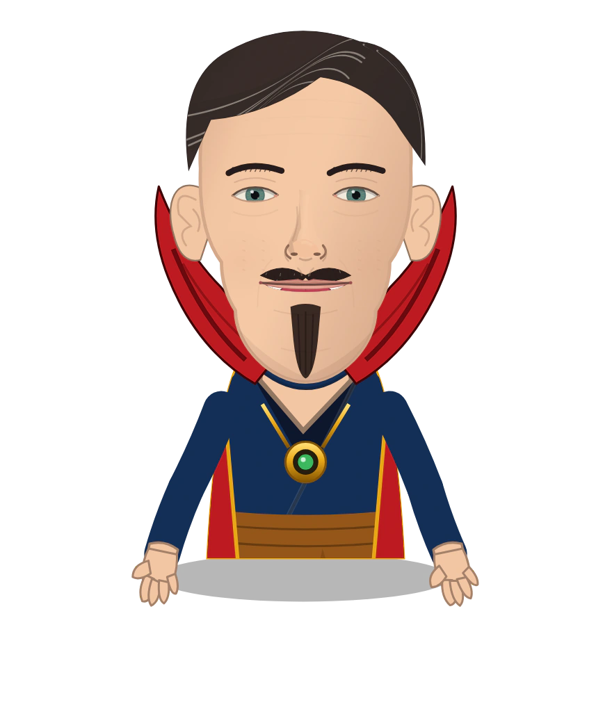 Illustrated Doctor Strange cast design