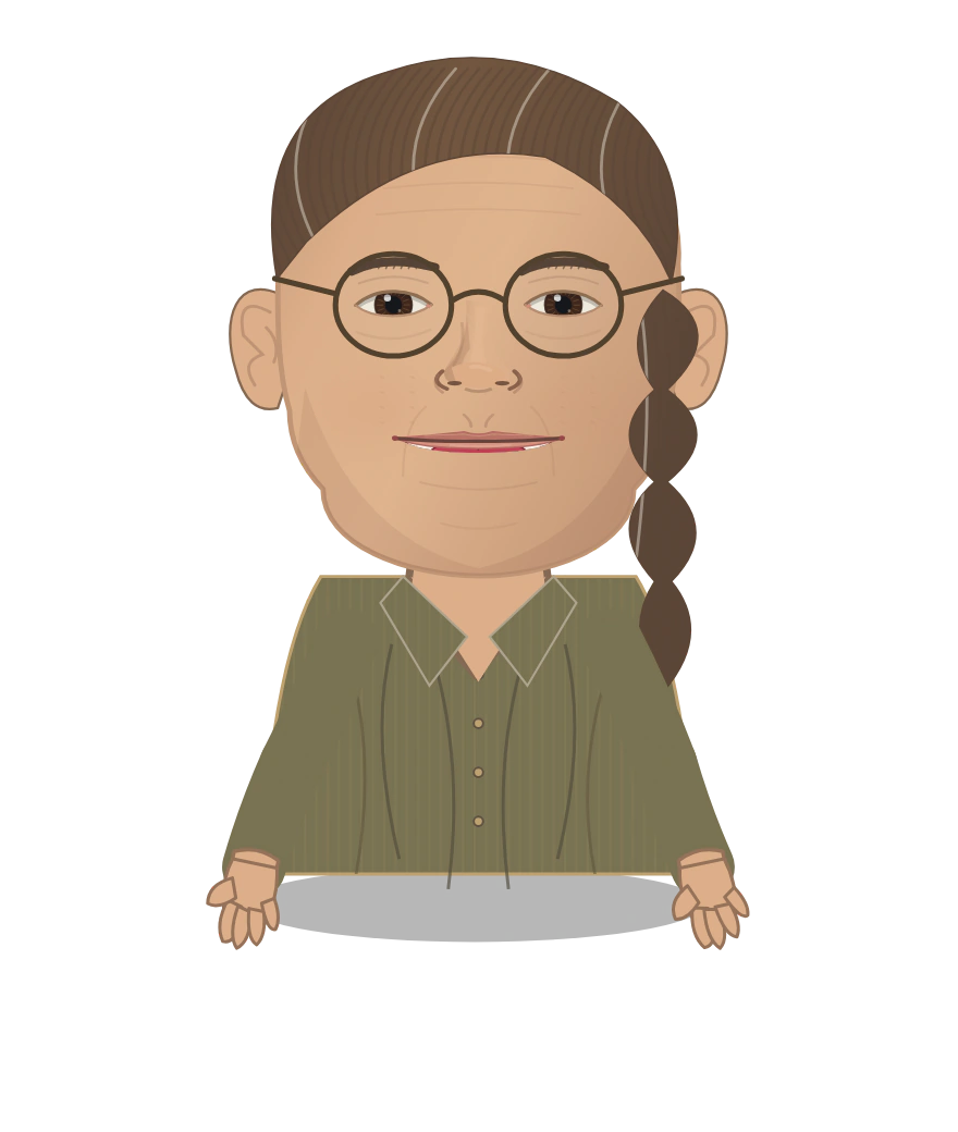 Illustrated Emmy Noether cast design