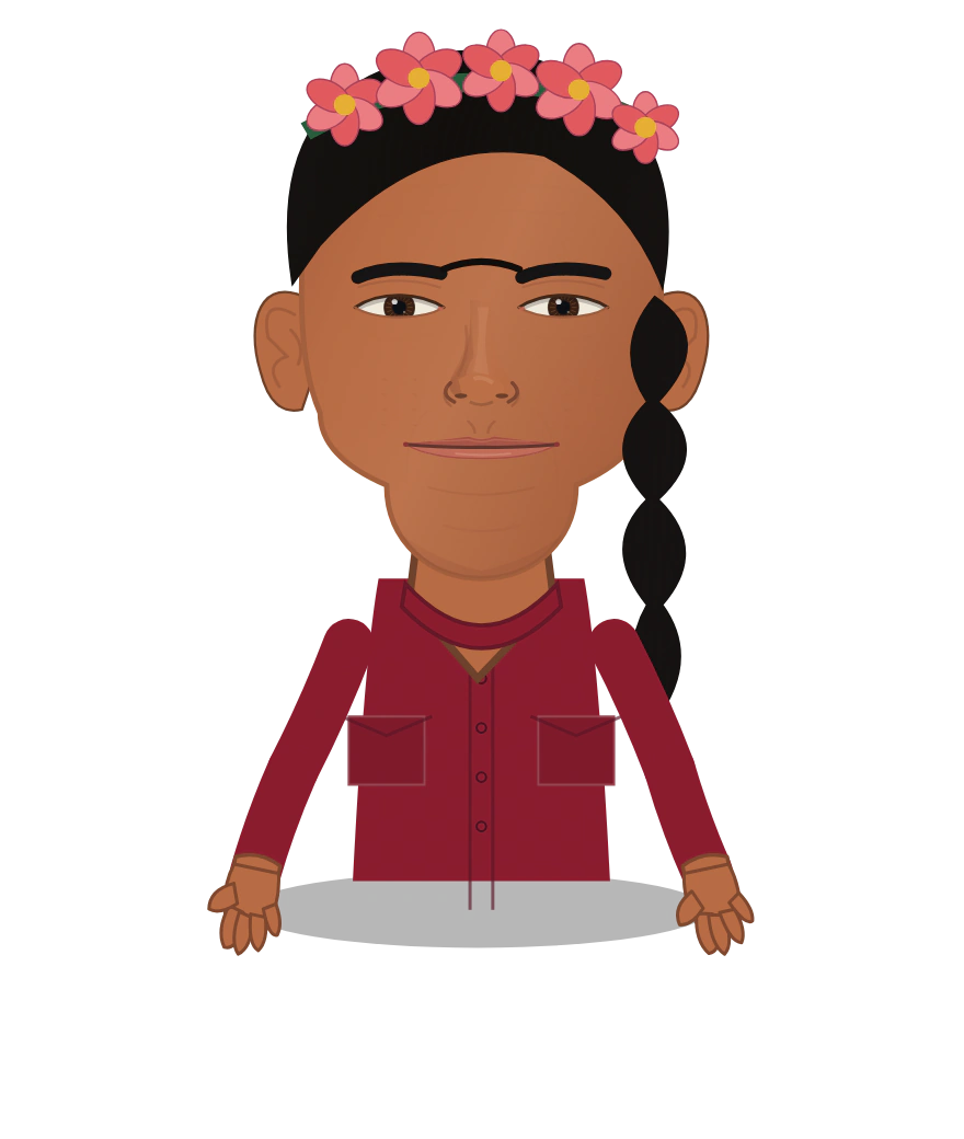Illustrated Frida Kahlo cast design