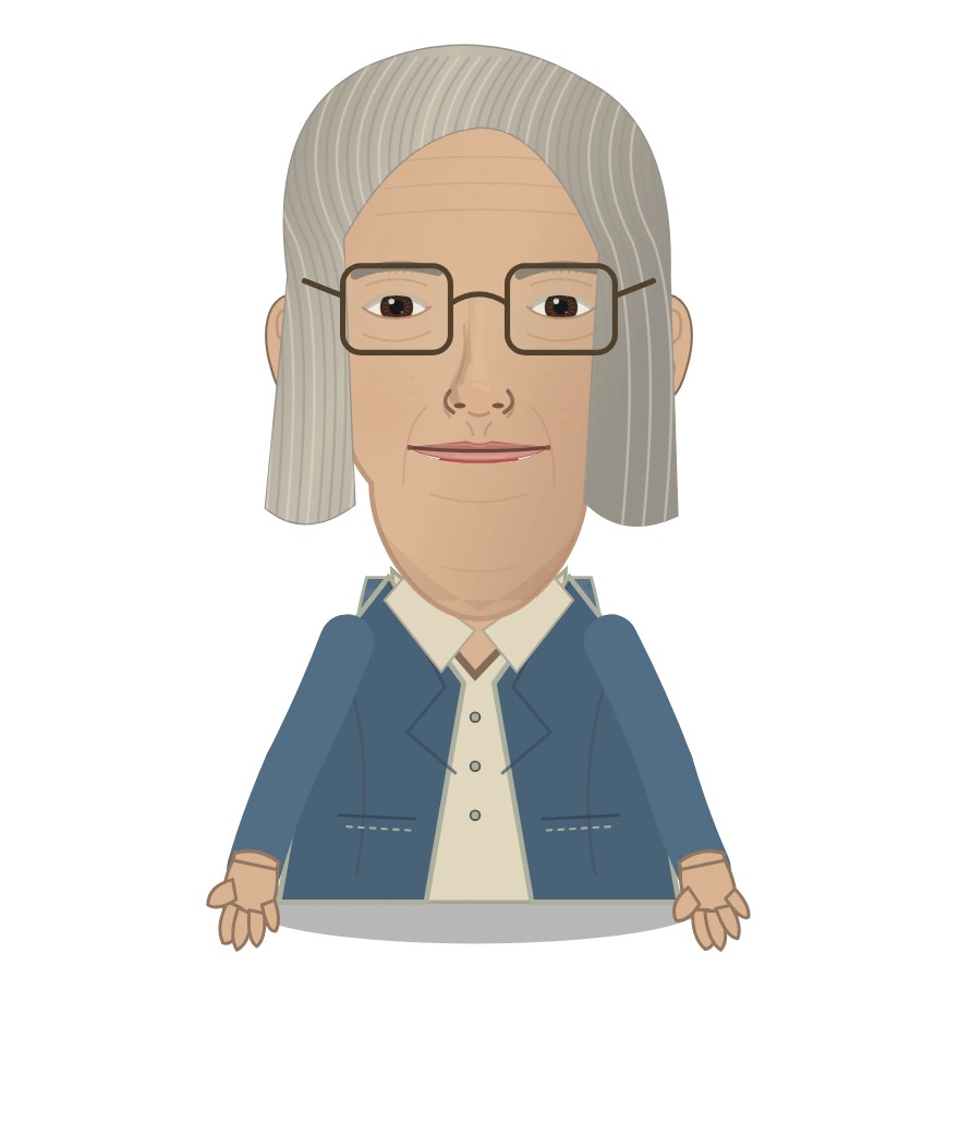 Illustrated Grace Hopper cast design