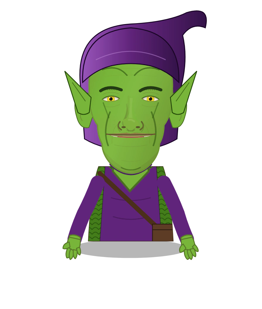 Illustrated Green Goblin cast design