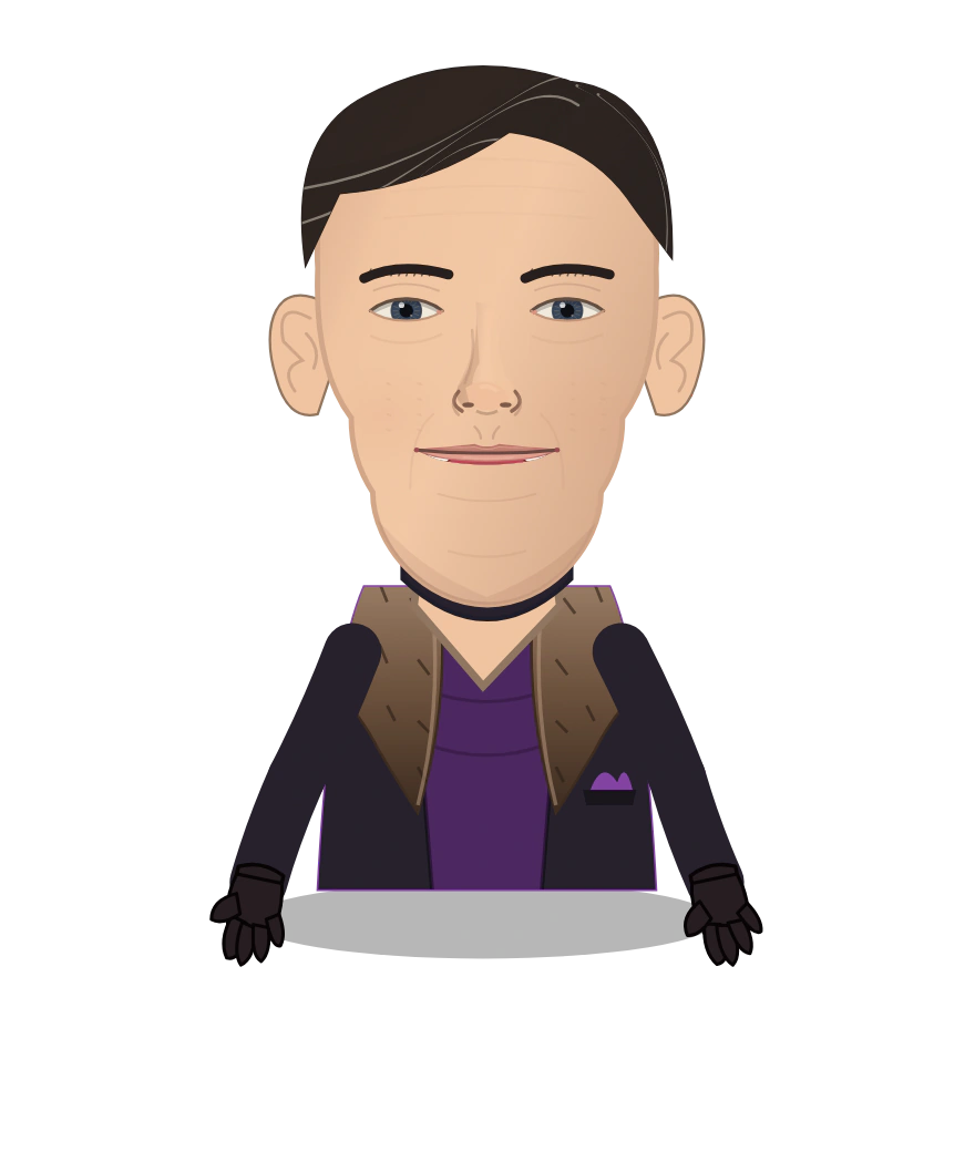 Illustrated Helmut Zemo cast design