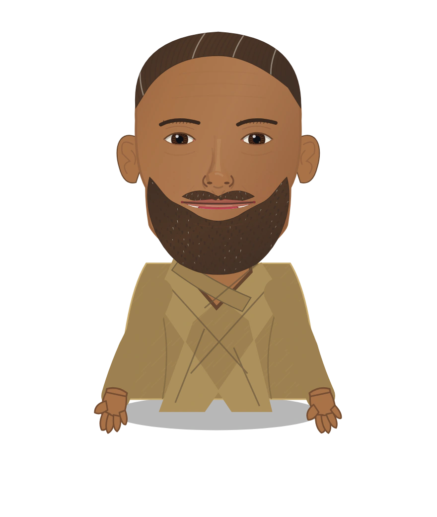 Illustrated Henu of the Desert Ledger cast design