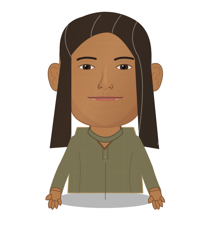 Illustrated Iara of the Flood Mounds cast design