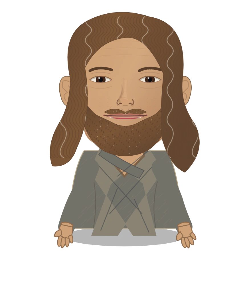 Illustrated Ilya of the Salt Shore cast design
