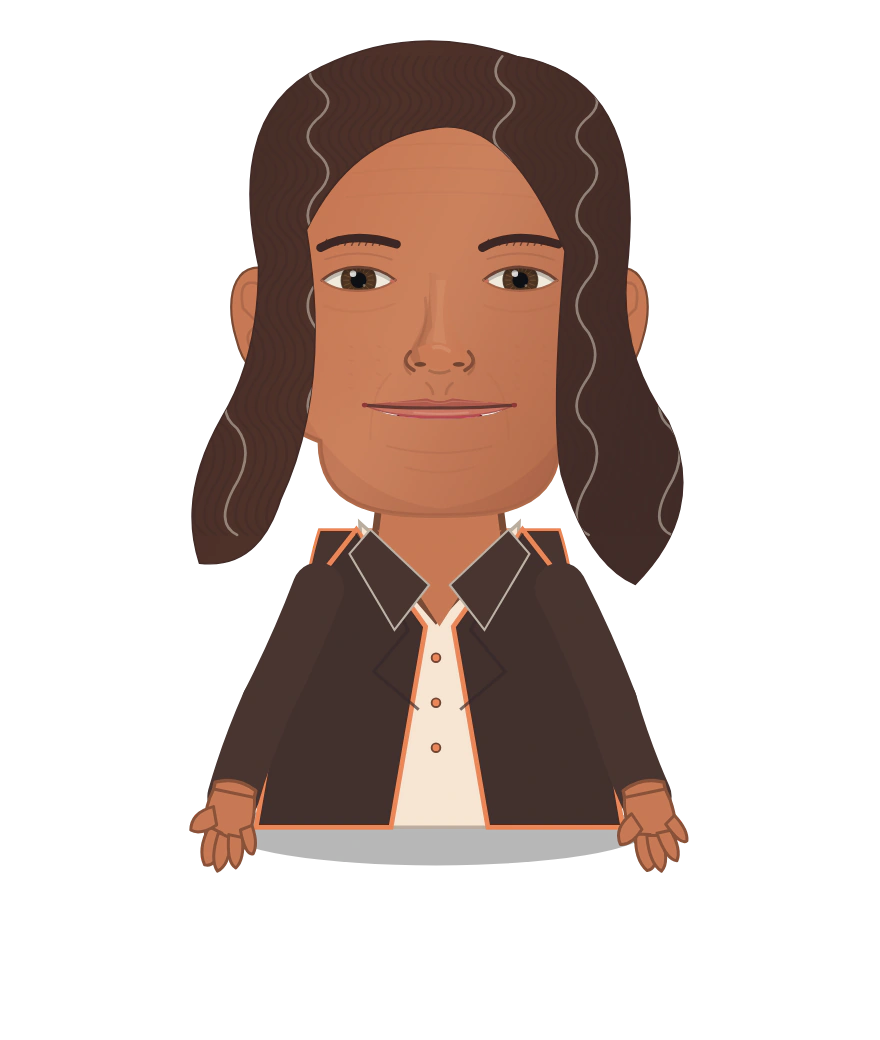 Illustrated Iris Locke cast design