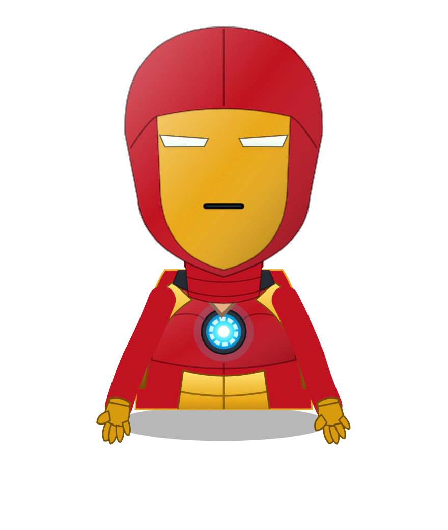 Illustrated Iron Man cast design