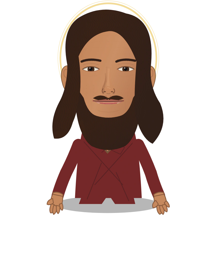 Illustrated Jesus of Nazareth cast design