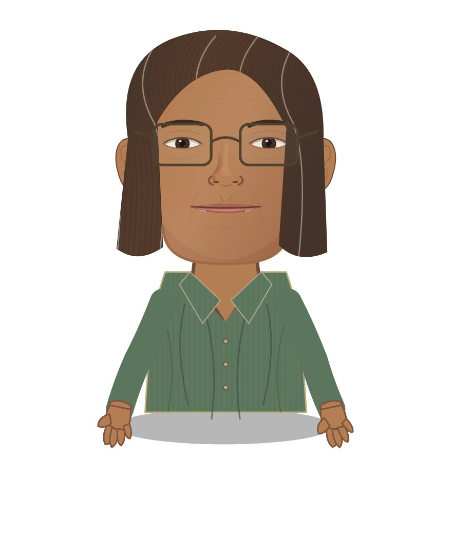 Illustrated Katherine Johnson cast design