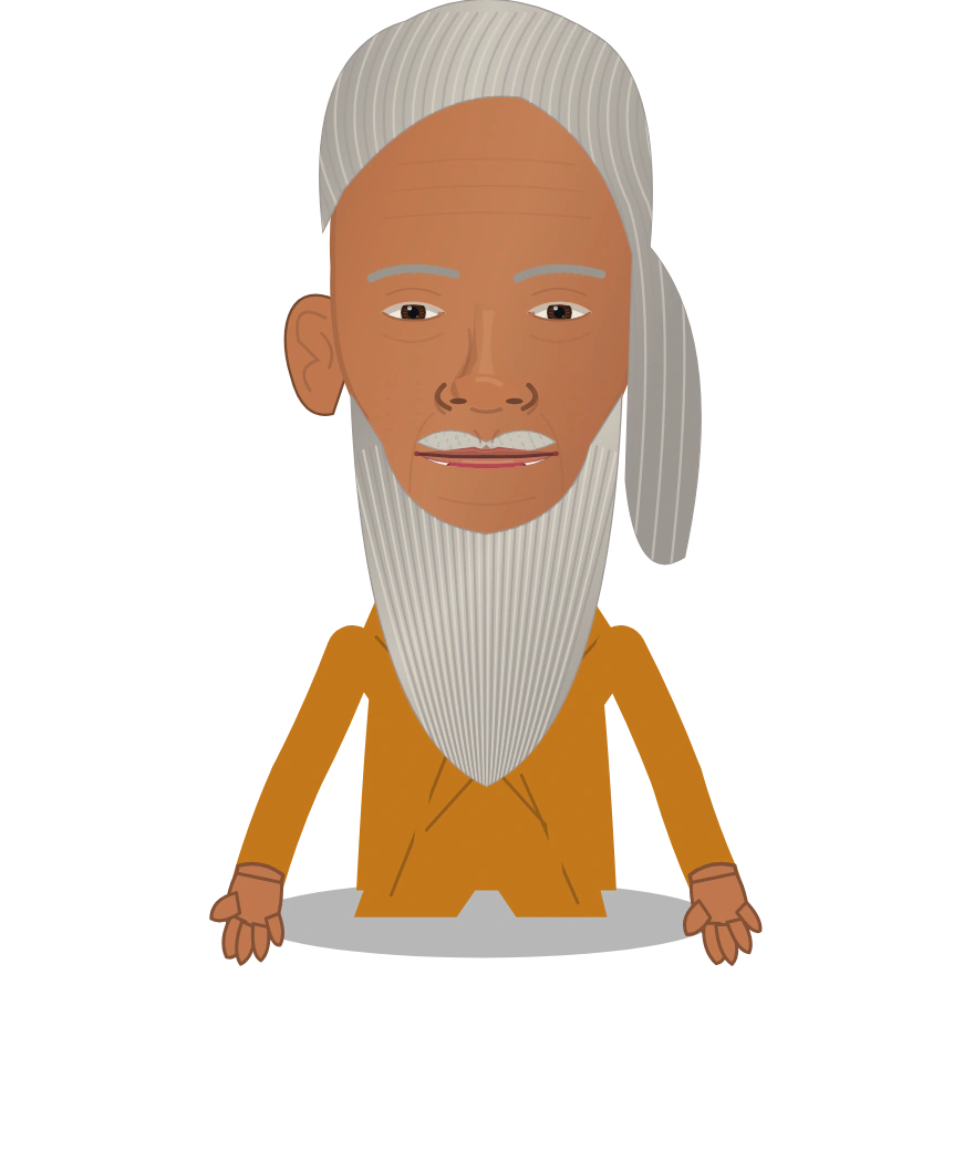 Illustrated Laozi cast design