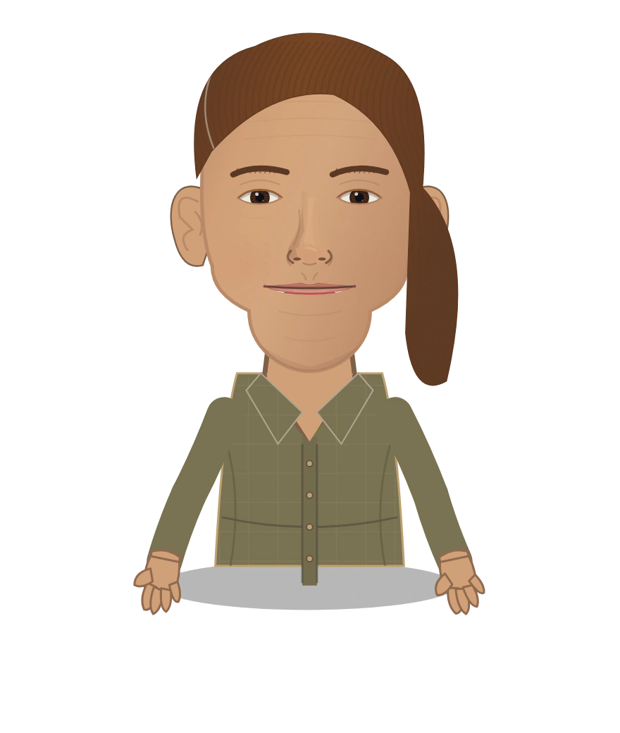 Illustrated Leila of the Shared Press cast design