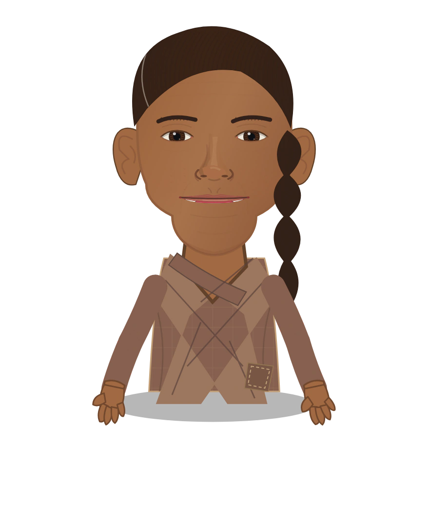 Illustrated Lindiwe of the Hill Corrals cast design
