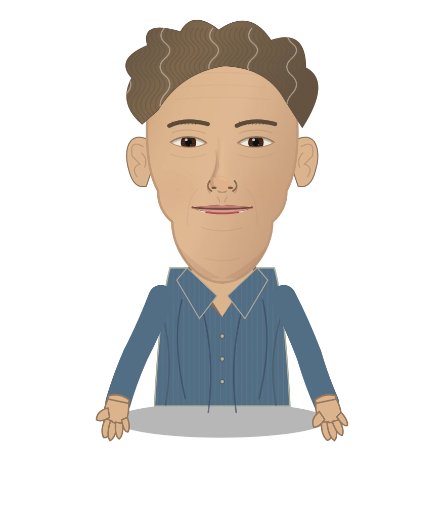 Illustrated Lise Meitner cast design