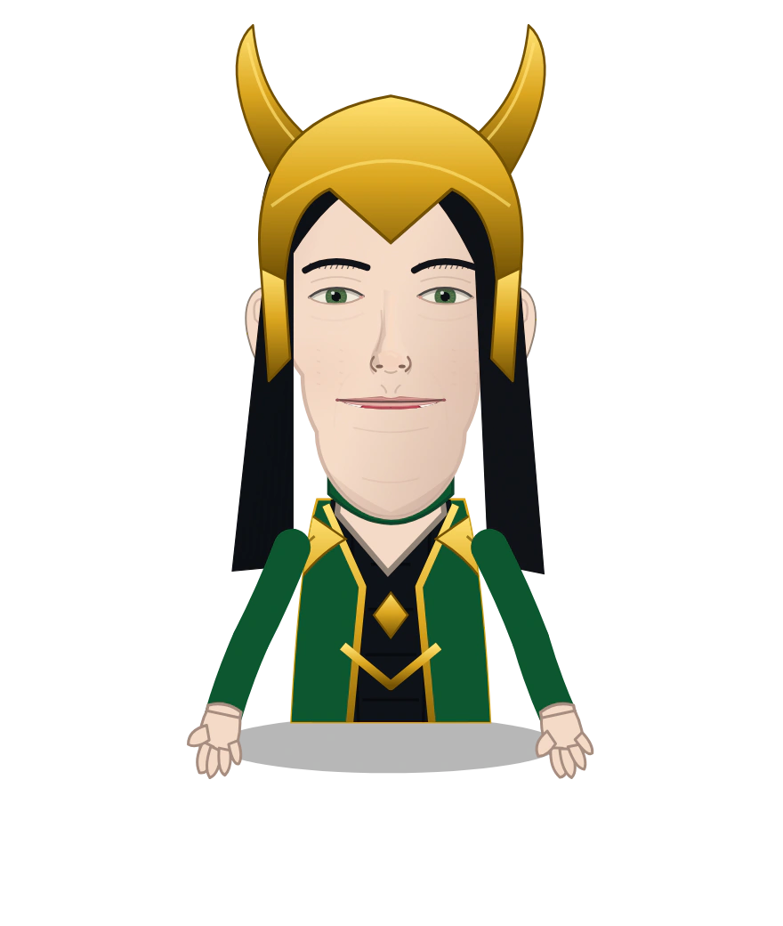 Illustrated Loki cast design