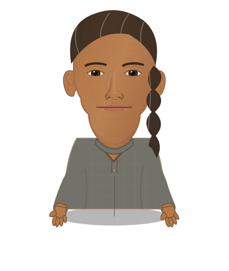 Illustrated Maria of the Sandalwood Slopes cast design