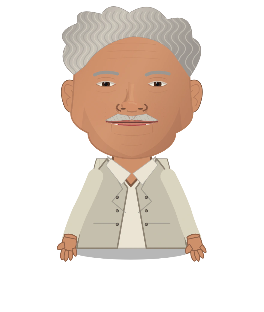 Illustrated Mark Twain cast design