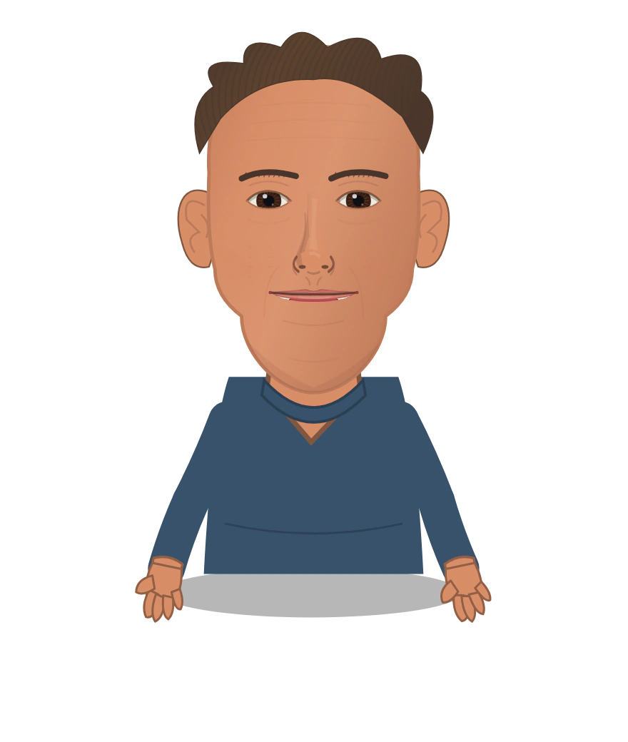 Illustrated Mark Zuckerberg cast design