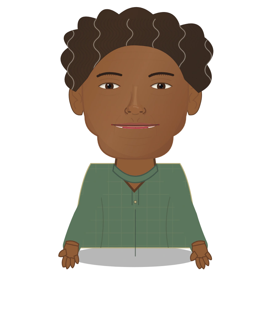 Illustrated Mirembe of the Barkcloth Groves cast design
