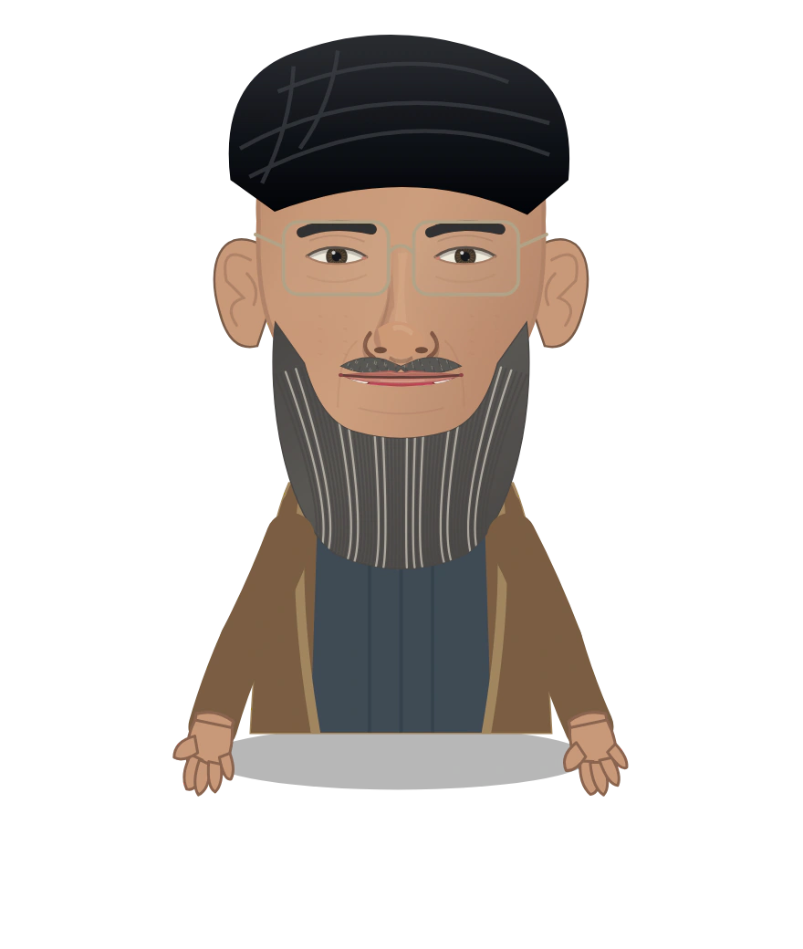 Illustrated Mojtaba Khamenei cast design