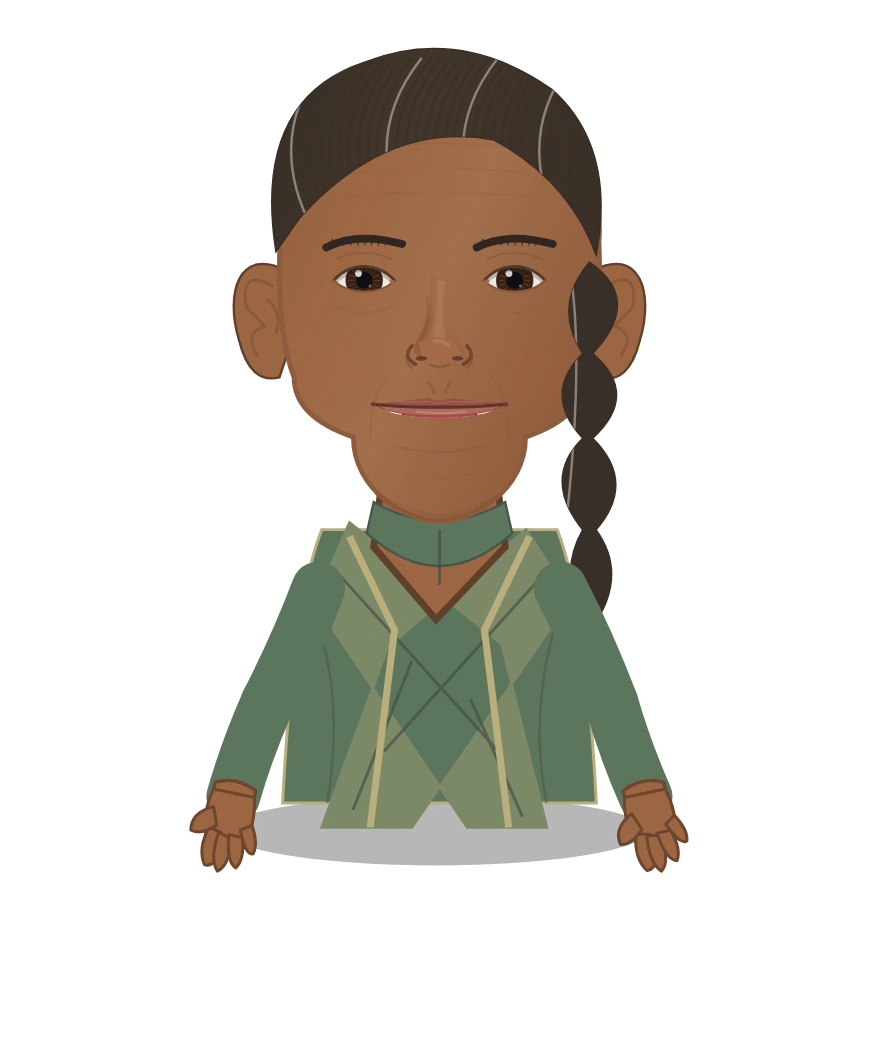 Illustrated Nana Asma’u cast design