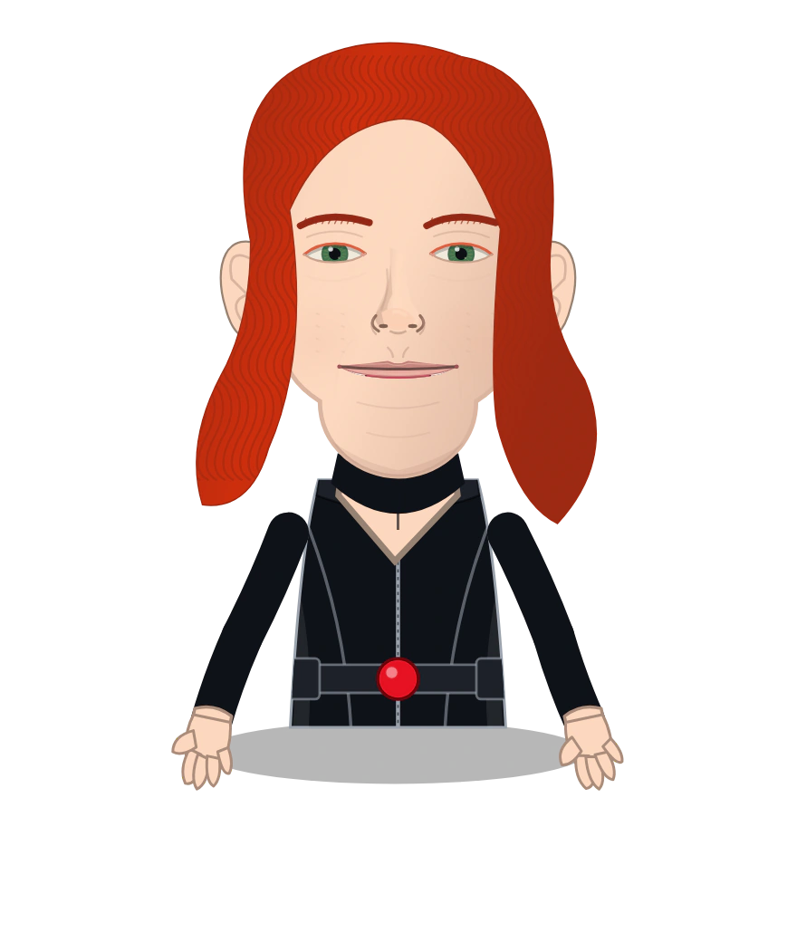 Illustrated Natasha Romanoff cast design
