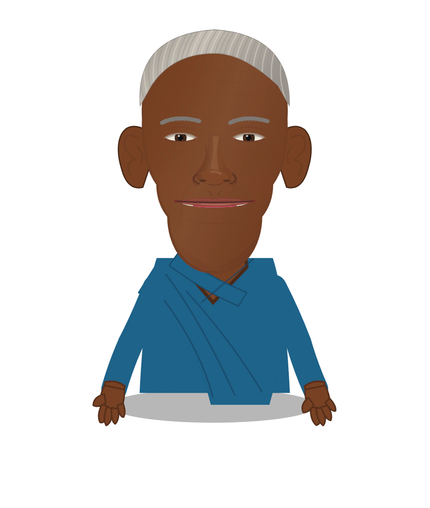 Illustrated Nelson Mandela cast design