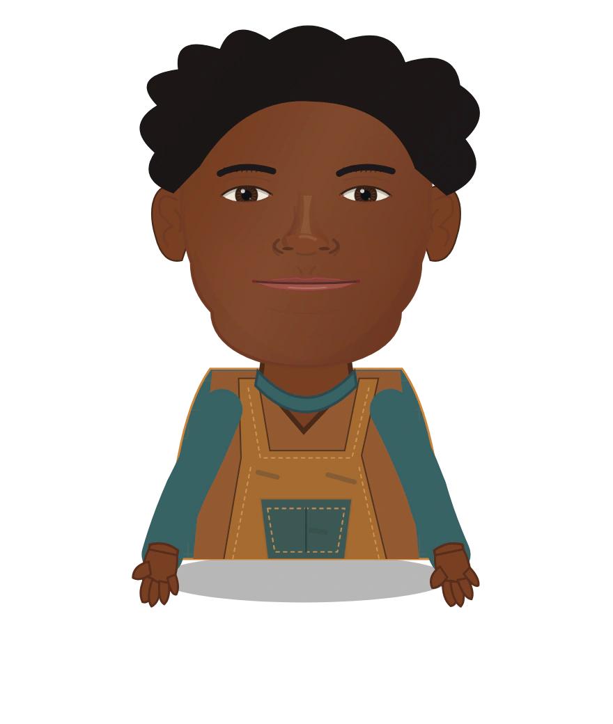 Illustrated Njeri of Meroe cast design