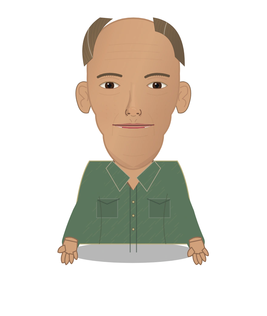 Illustrated Norman Borlaug cast design