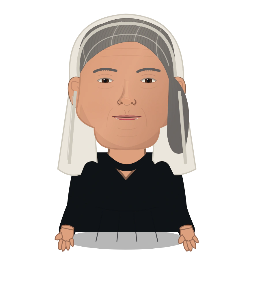 Illustrated Queen Victoria cast design