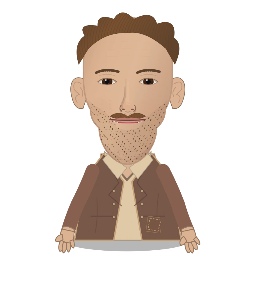 Illustrated Rodion Raskolnikov cast design