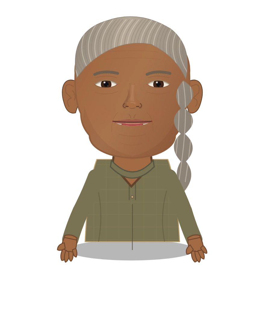 Illustrated Safiya of the Island Boundaries cast design
