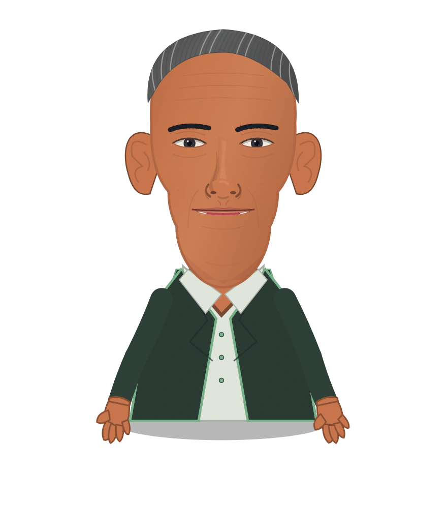 Illustrated Sam Qureshi cast design