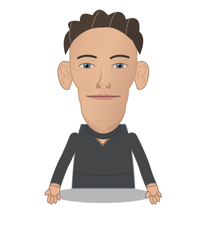 Illustrated Sam Altman cast design