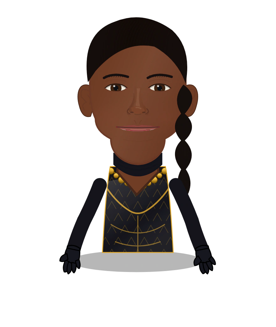 Illustrated Shuri cast design