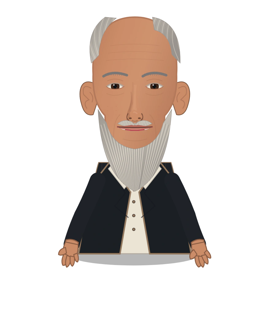 Illustrated Sigmund Freud cast design