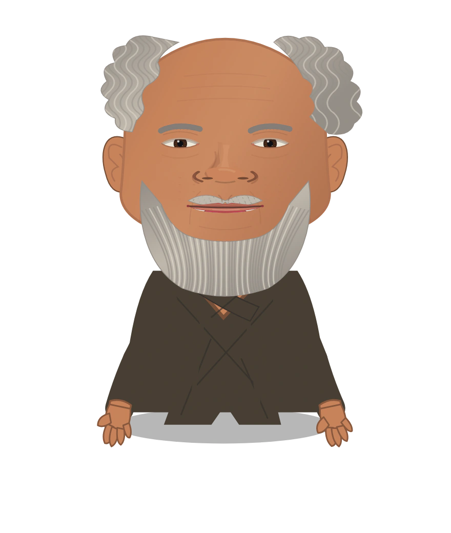 Illustrated Socrates cast design