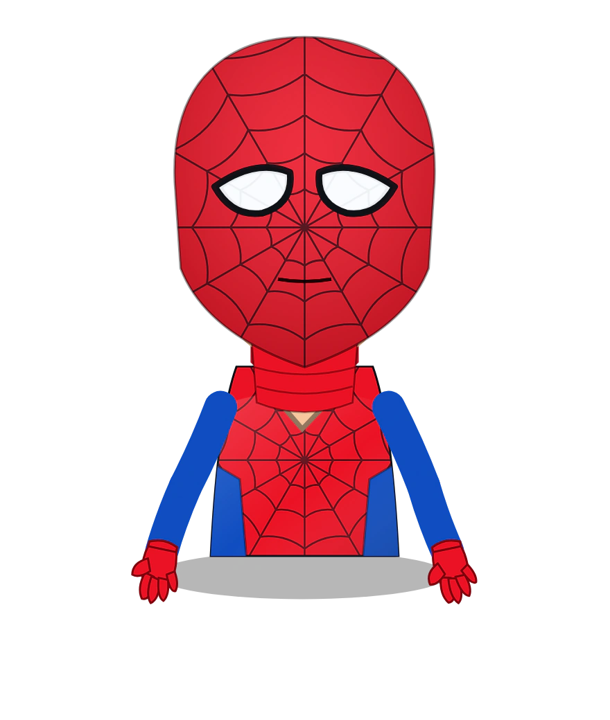 Illustrated Spider-Man cast design