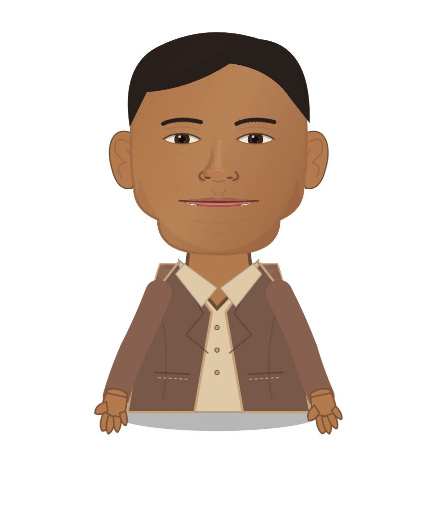 Illustrated Srinivasa Ramanujan cast design