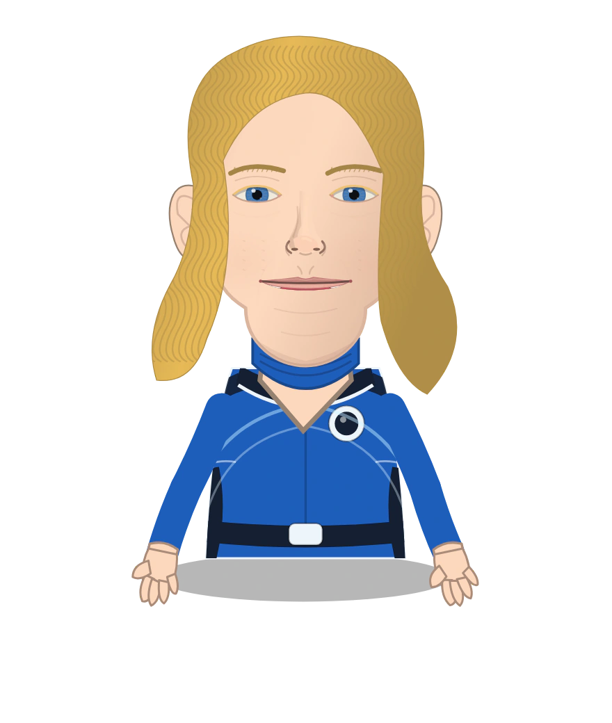 Illustrated Sue Storm cast design